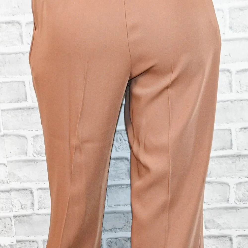 Frankie Shop Women's Isla Tailored Trouser Pants in brown size XS